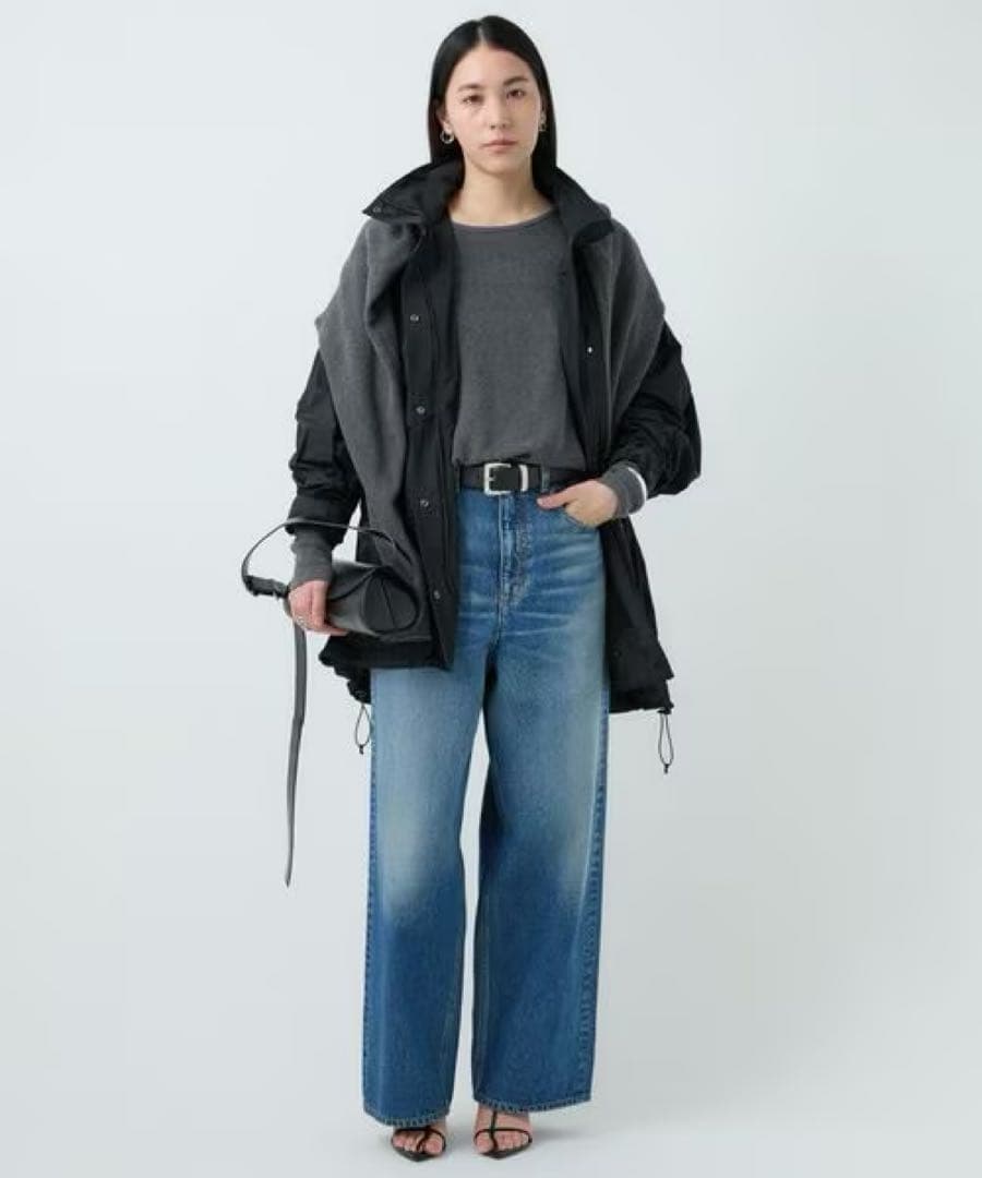 美品_CHAOS_ プリズムライトブルゾン_BLACK