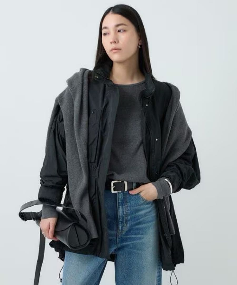 美品_CHAOS_ プリズムライトブルゾン_BLACK