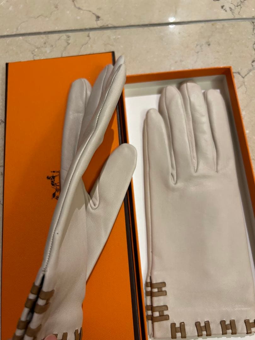 紫月夜　エルメス　手袋
