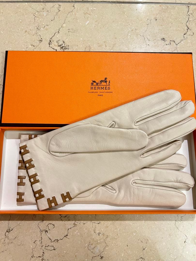 紫月夜　エルメス　手袋