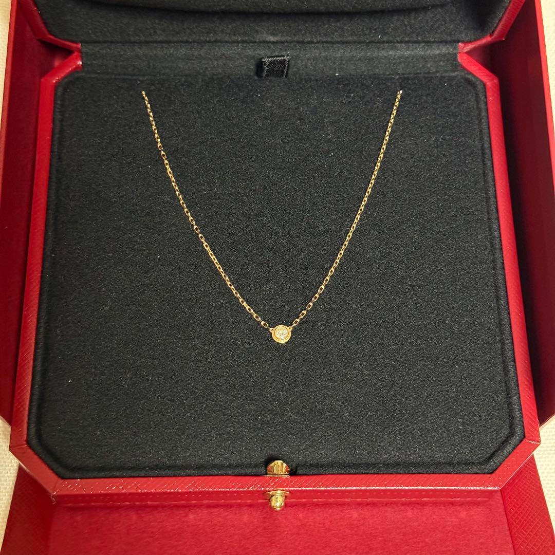 Cartier ダムール SM ネックレス ピンクゴールド 専用ケース付き