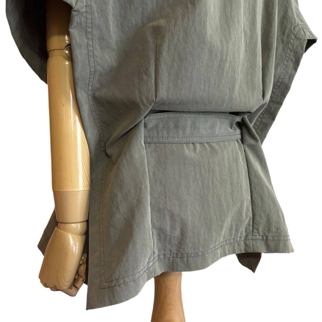 2点おまとめ【PINKO】 レースアップ 共布ベルト付き ポンチョ