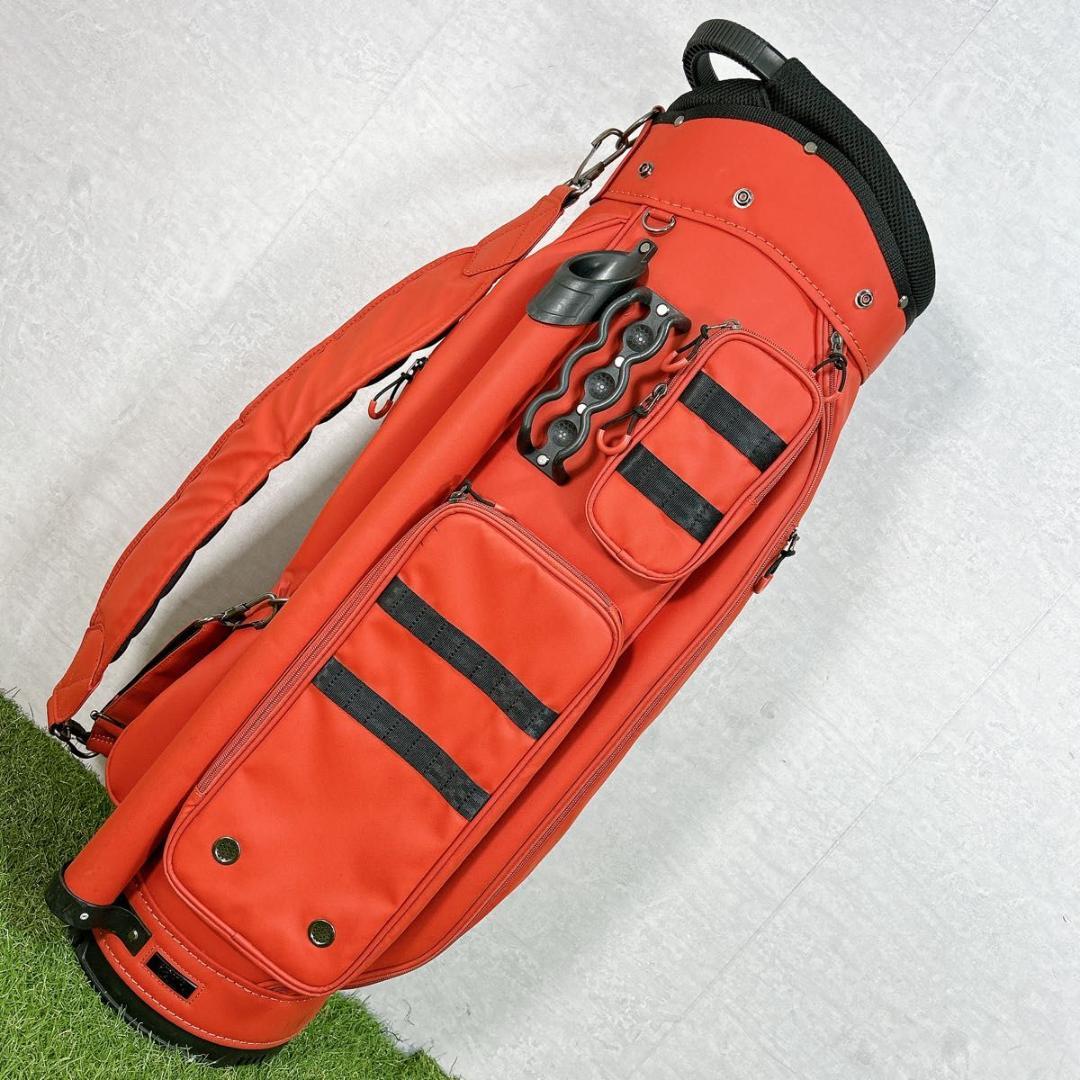HONMA ホンマ　多機能　キャディバッグ　ゴルフ　オレンジ　希少　初心者