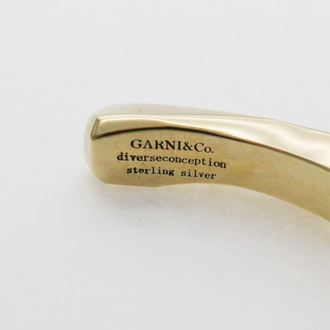 レ*ー様 GARNI ガルニ バングル シルバー　ゴールド仕上げ 約49g