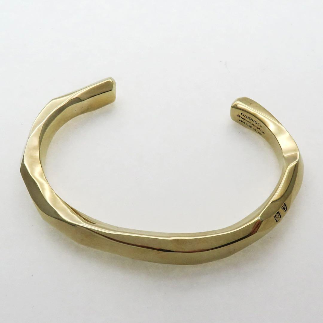 レ*ー様 GARNI ガルニ バングル シルバー　ゴールド仕上げ 約49g