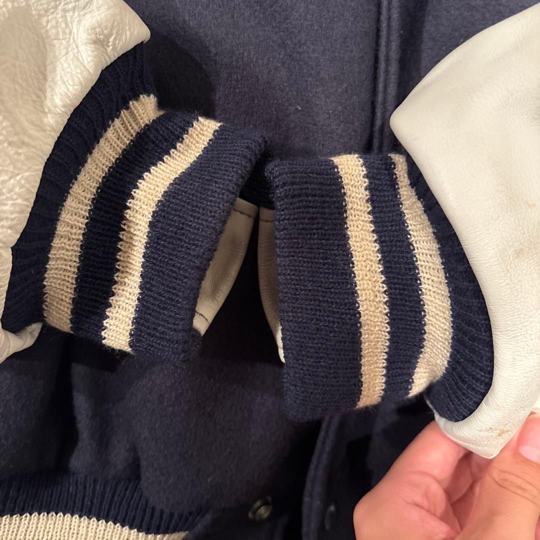 90s 希少 ショーナンボー USA製 ゴールデンベア 袖革 スタジャン XL