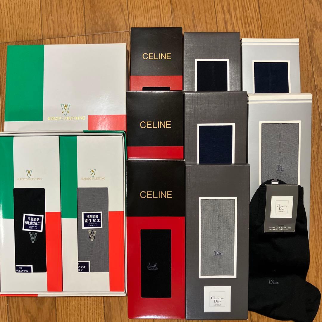 CELINE Christian Dior 他 13足セット紳士靴下　ソックス