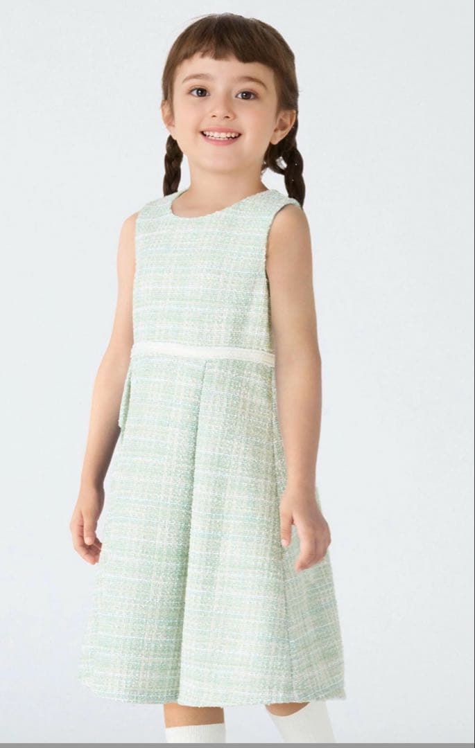 ミントグリーン ドレスとジャケットセット