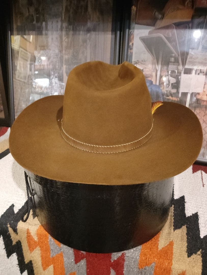 s*a様 ヴィンテージ　ステットソン4Xビーバーハット　ウエスタンハットJBSピ