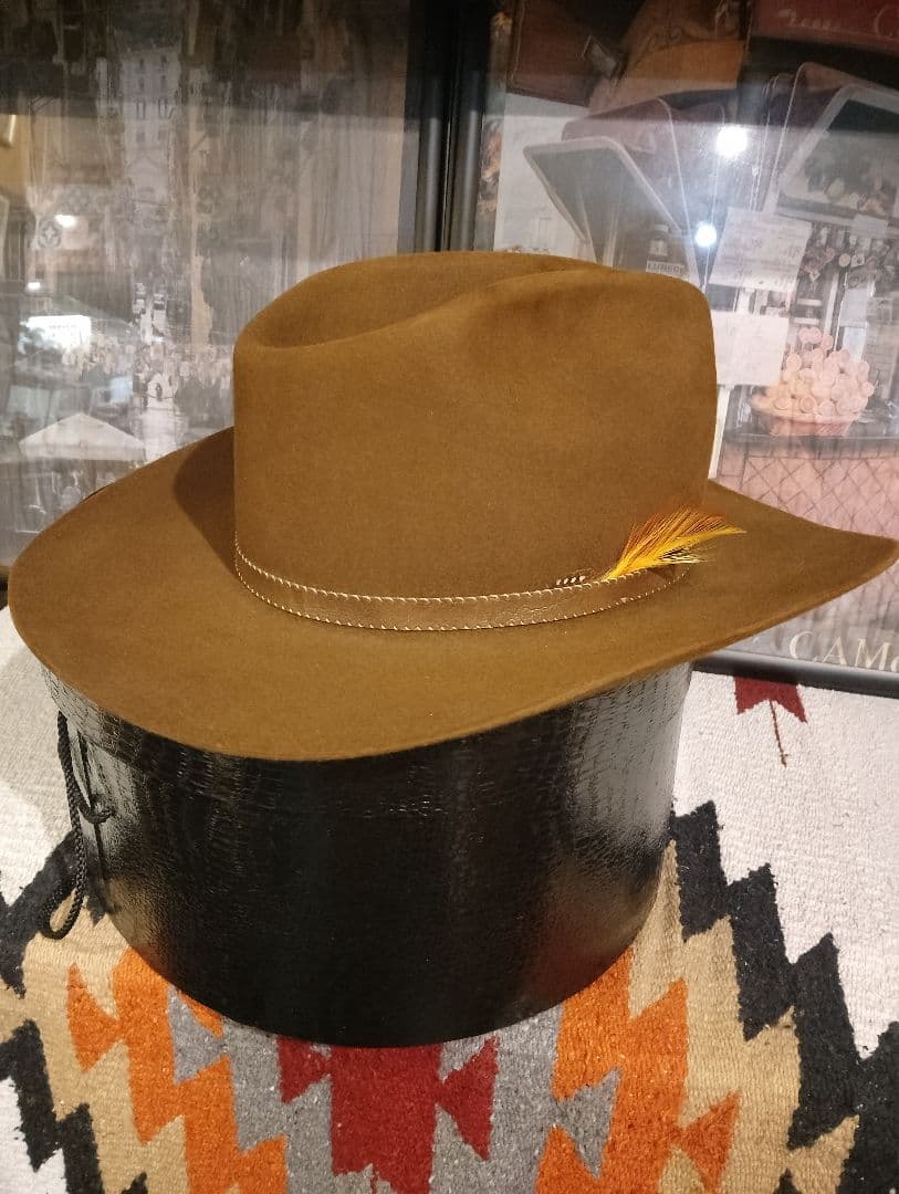 s*a様 ヴィンテージ　ステットソン4Xビーバーハット　ウエスタンハットJBSピ
