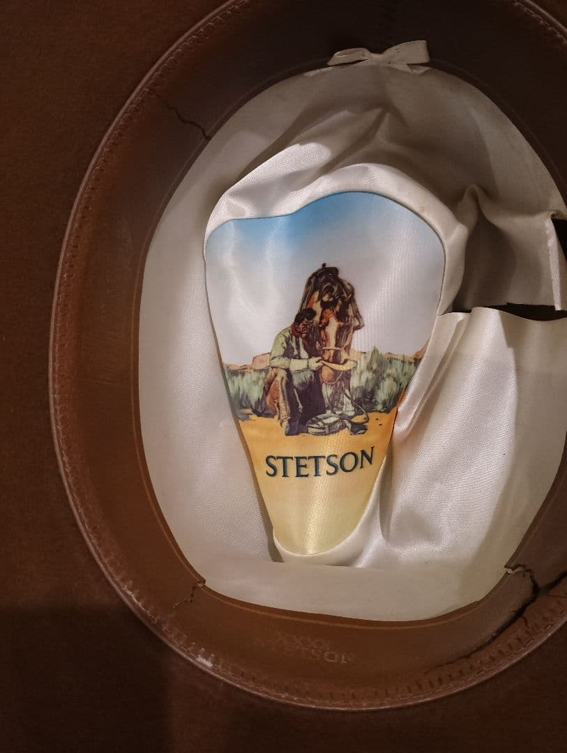 s*a様 ヴィンテージ　ステットソン4Xビーバーハット　ウエスタンハットJBSピ