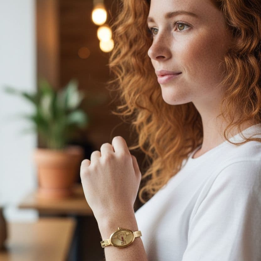 希少 ヴィヴィアンウエストウッド ゴールド オーブ文字盤 アクセサリーウォッチ