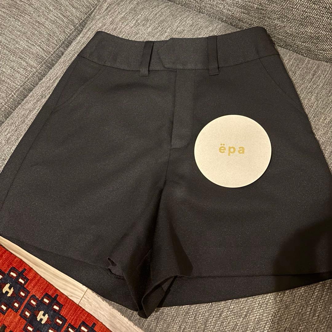epa＊ハイウエストショートパンツBLK