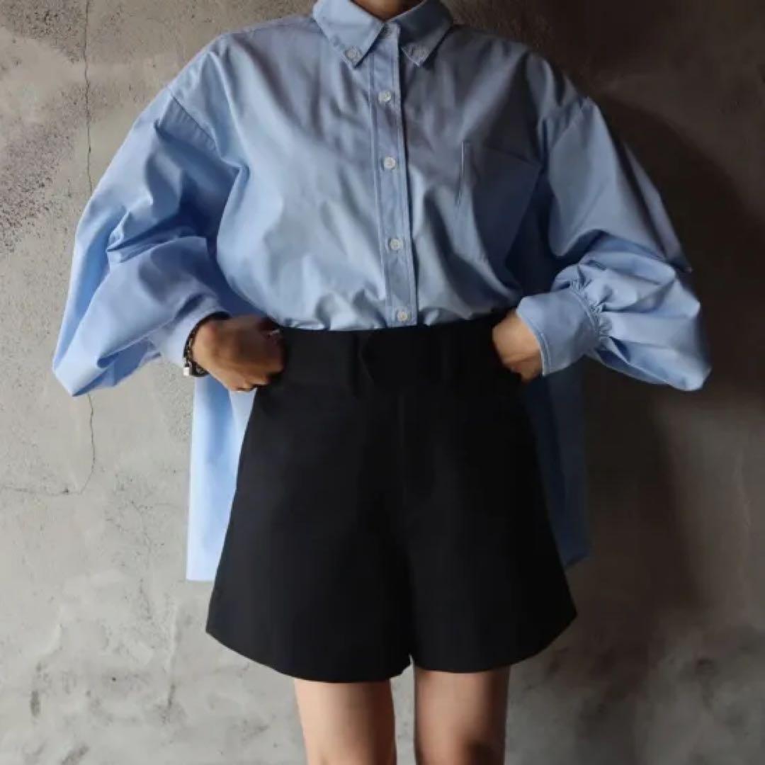 epa＊ハイウエストショートパンツBLK