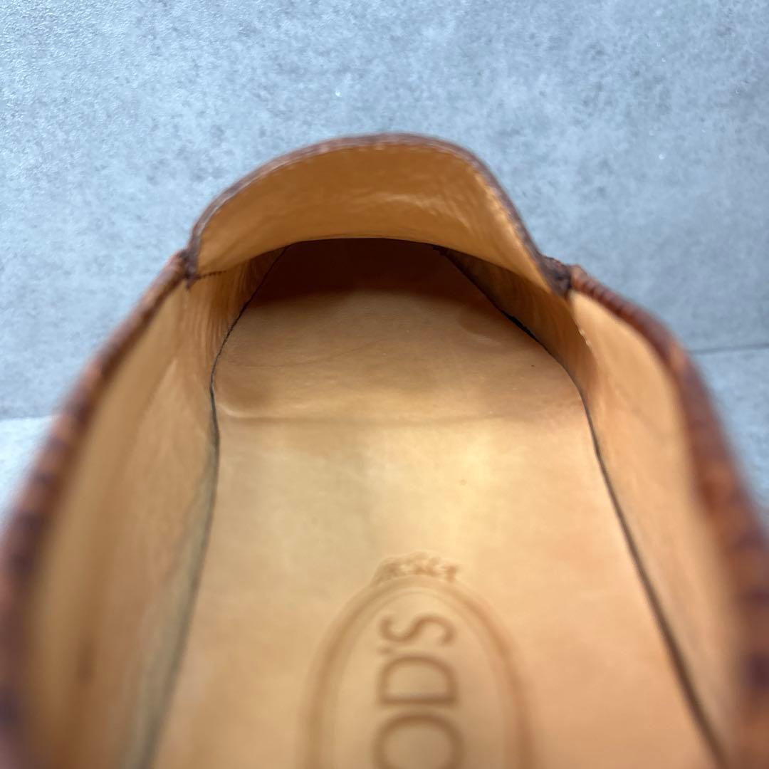 展示品希少！TOD'S トッズ　オールクロコダイル　最上級ドライビングシューズ