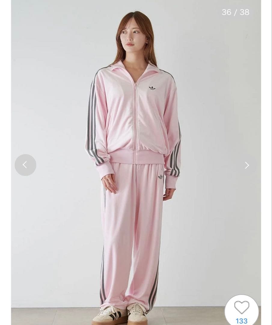 アディダス　ファイヤーバード トラックトップ ベロア FOR スナイデル