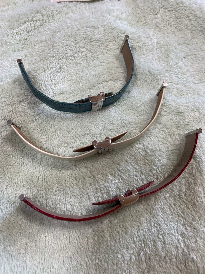 Boucheron リフレ　レザーベルトセット クロコダイル型押し　3点セット