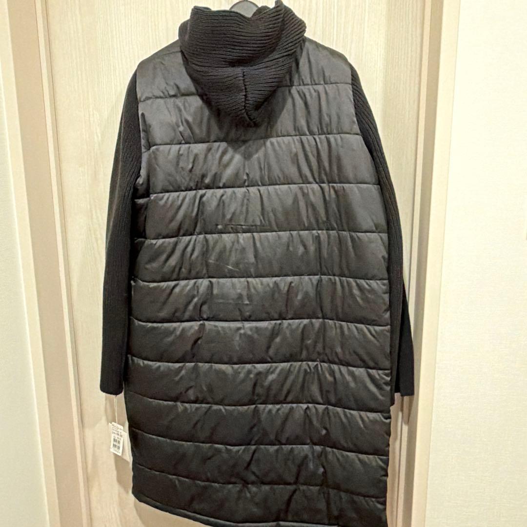 【新品】ヤマダヤ メトリーゼ 異素材フード付キルティングコート定価36000円