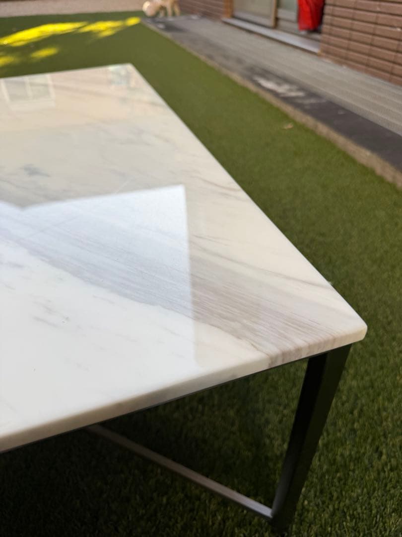 ‼️お値段変更しました‼️廃盤⭐️美品⭐️ACTUS⭐️天然大理石ローテーブル⭐️アクタス