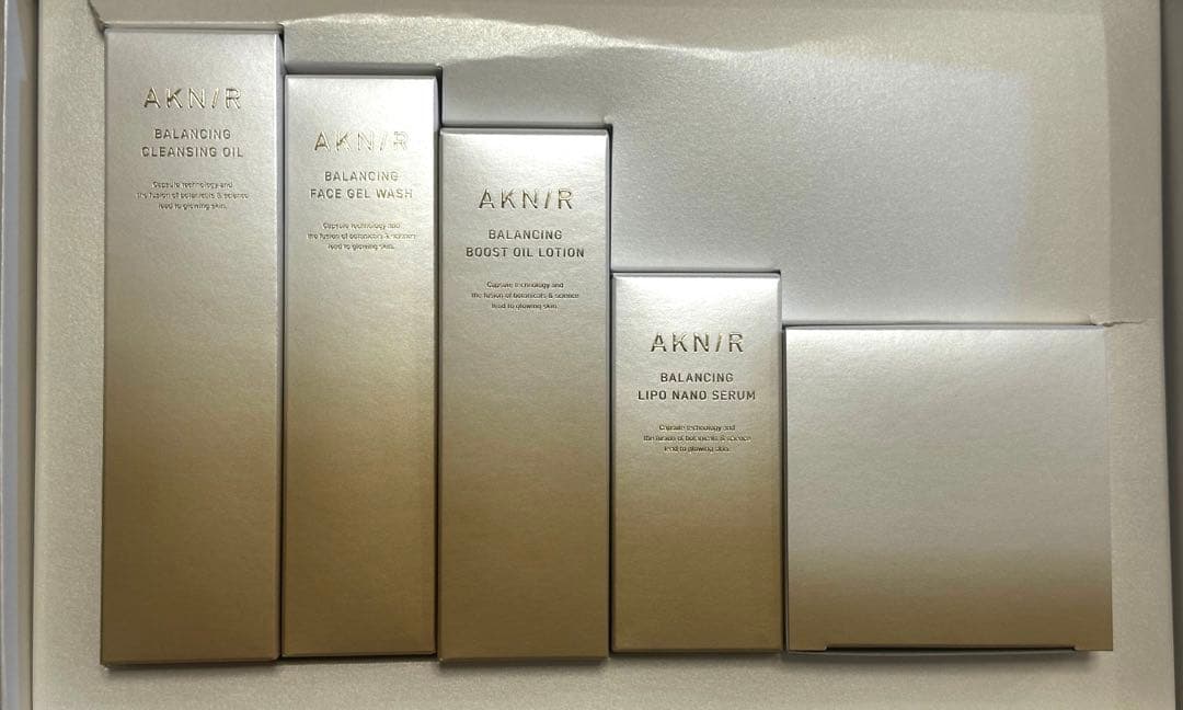 【新品未開封】アクニー　スキンケア5点セット　マスターパック　リポナノセラム