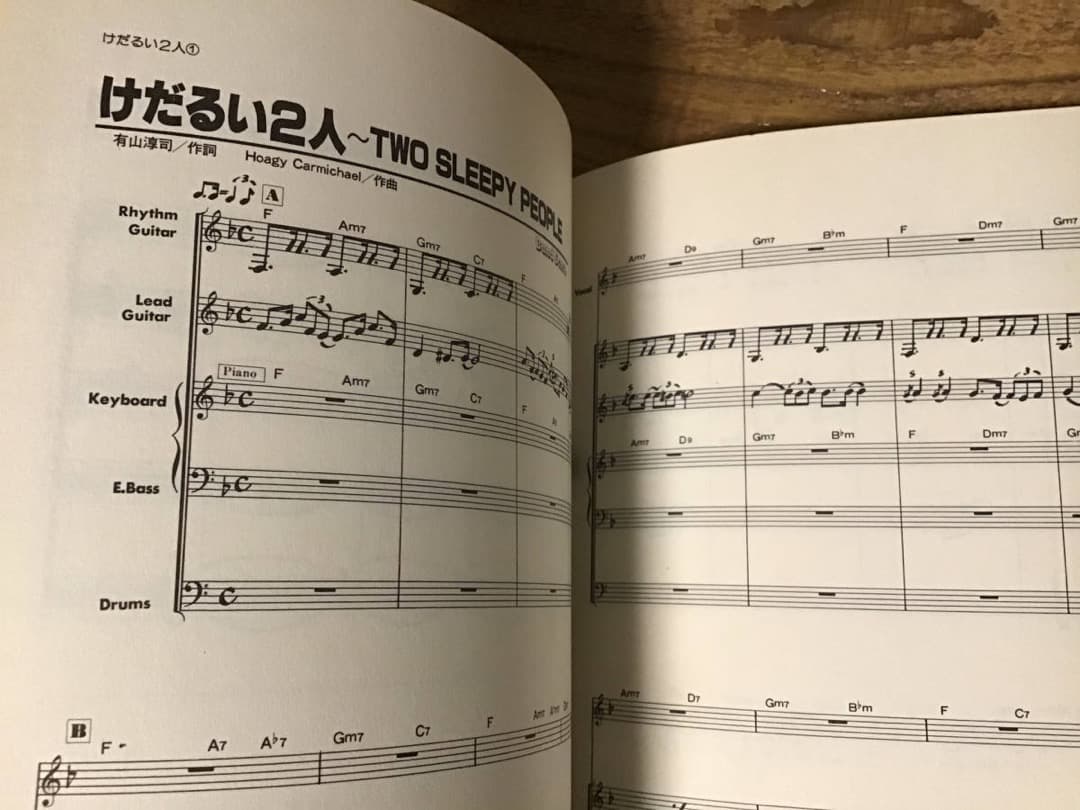 S/楽譜/憂歌団/夢・憂歌/LP全曲集/バンドスコア