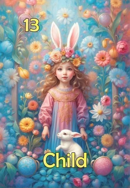 【正規品ルノルマンカード】キュート＆カラフル✨カード53枚✨イースターのデッキ