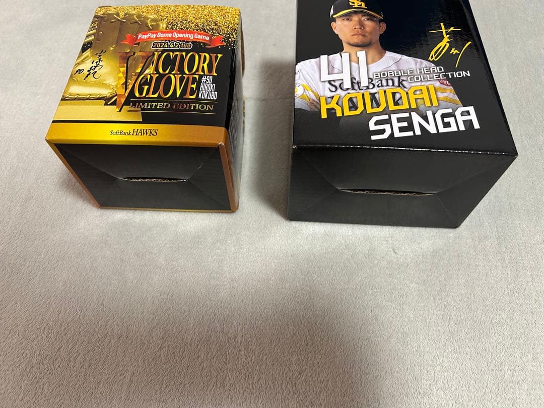 ソフト　千賀滉大選手 VICTORY GLOVE 小久保裕紀選手 ボブルヘッド