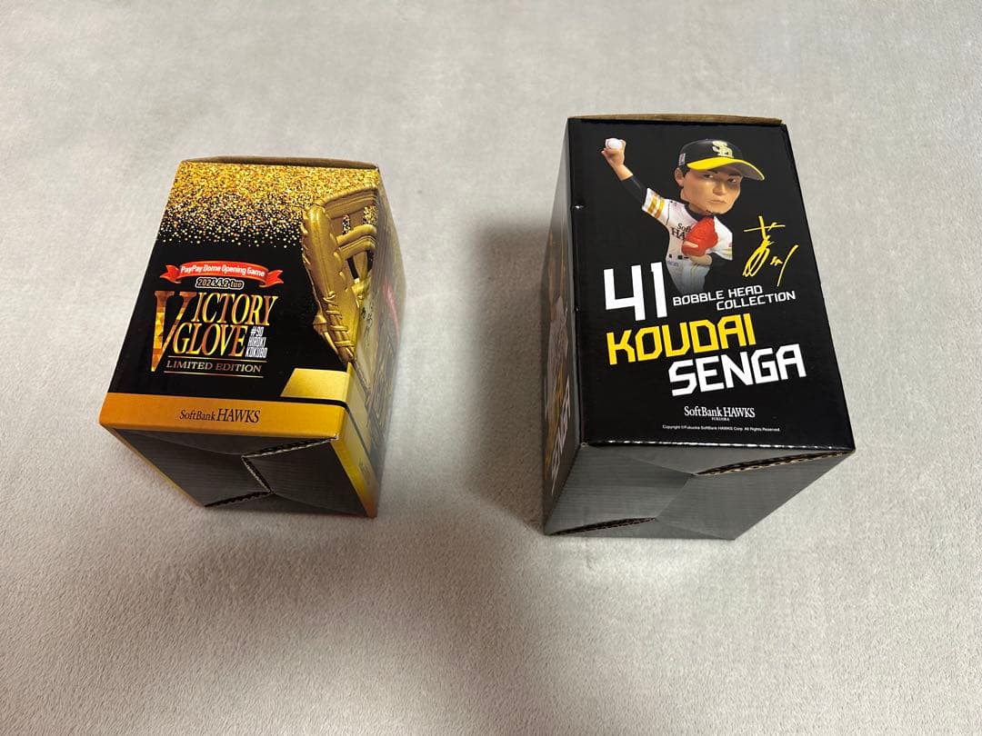 ソフト　千賀滉大選手 VICTORY GLOVE 小久保裕紀選手 ボブルヘッド