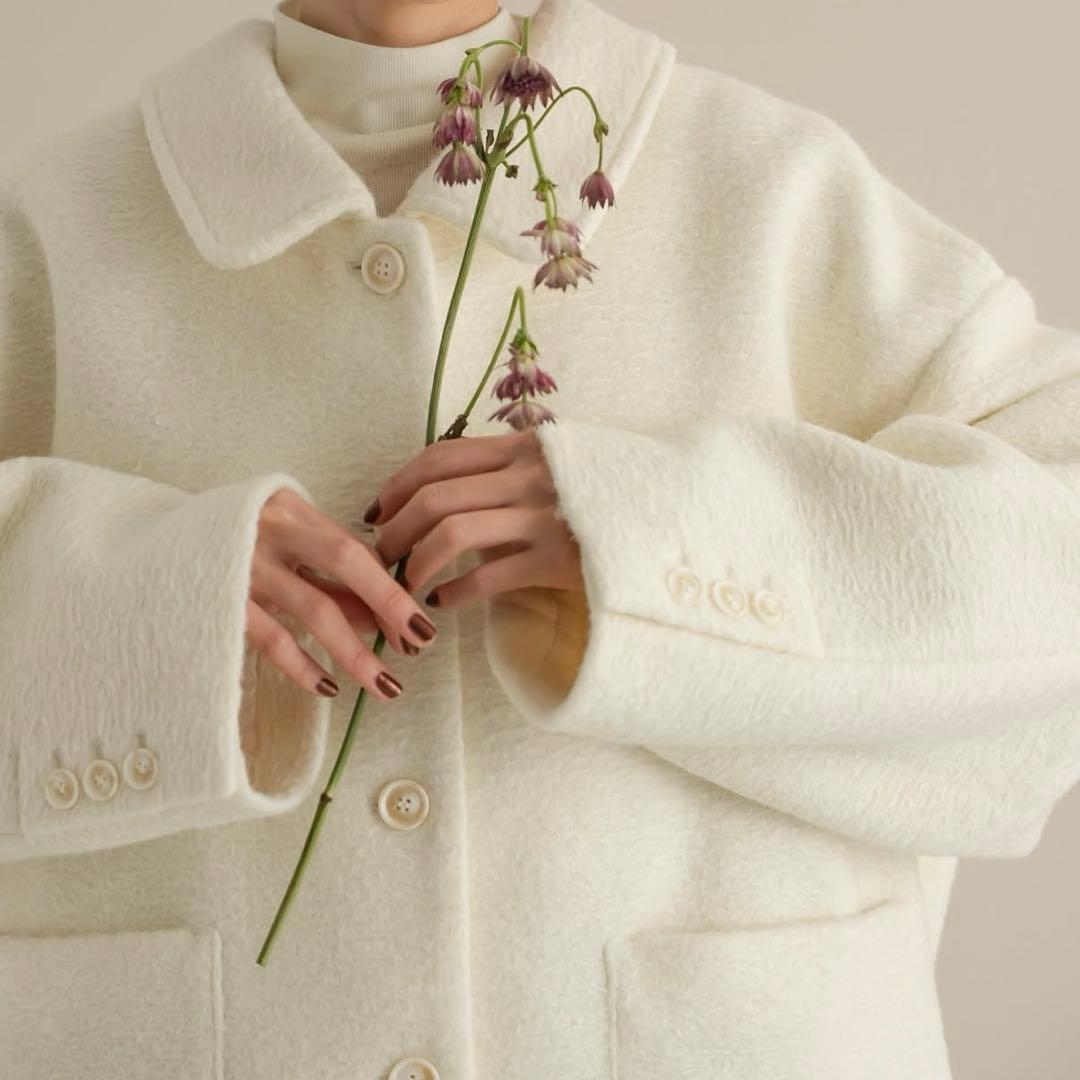 【新品未使用】hinari ジャギーコート