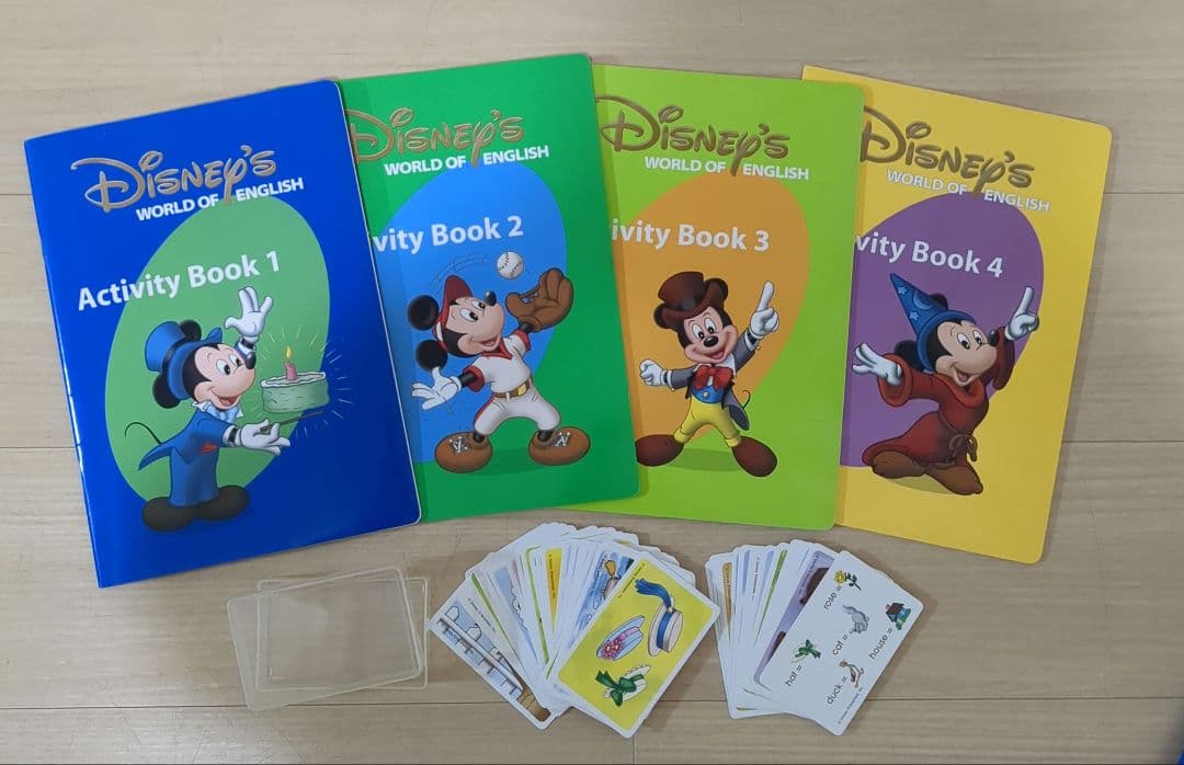 DWE ディズニー英語システム ステップ・バイ・ステップ DVD、リモコン他