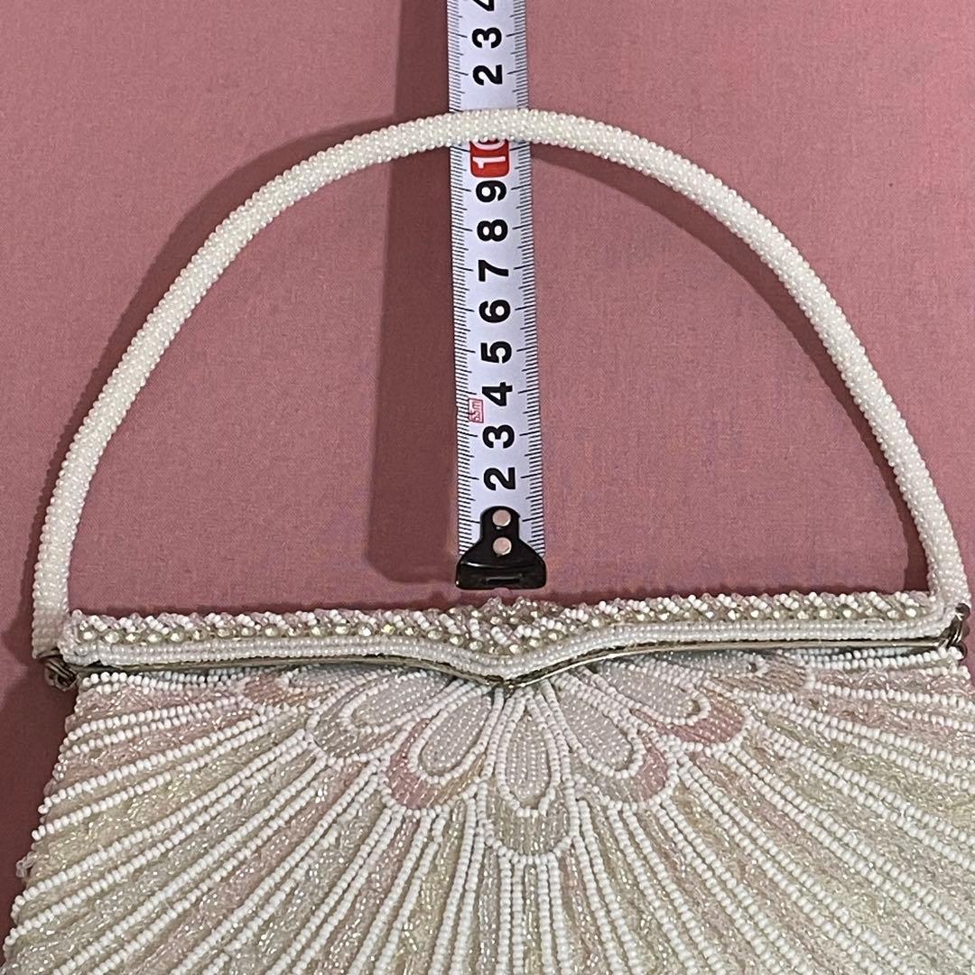 希少　貴重　はしもと　ビーズバッグ　ハンドバッグ　ガラスビーズ　FB-408共