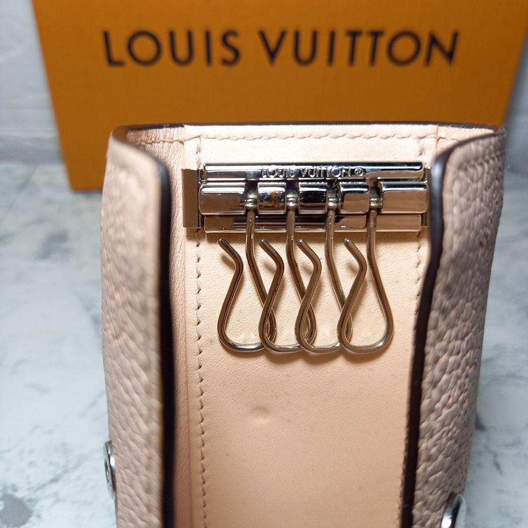 LOUIS VUITTON　マヒナ　ミュルティクレ4　レザーキーケース　ICタグ
