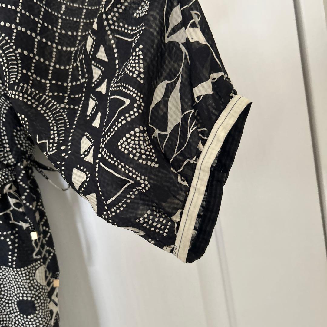 LEONARD 42 チュニック 新品未使用品タグ付き七分袖 シルク100%