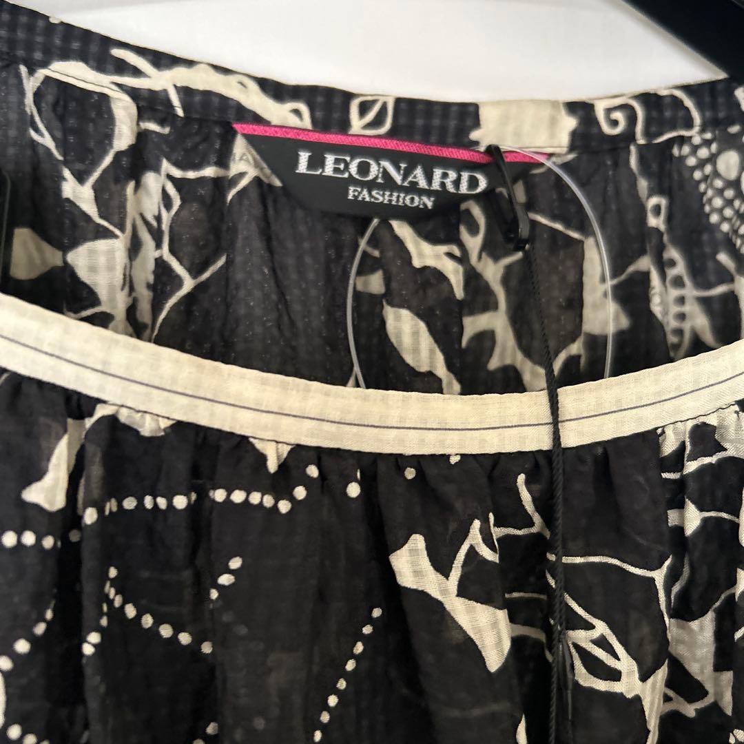 LEONARD 42 チュニック 新品未使用品タグ付き七分袖 シルク100%