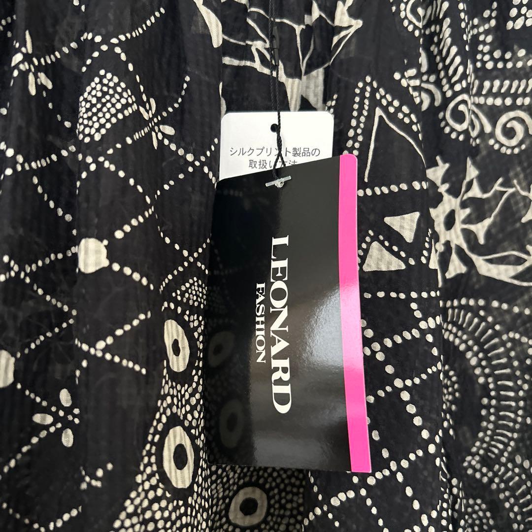 LEONARD 42 チュニック 新品未使用品タグ付き七分袖 シルク100%