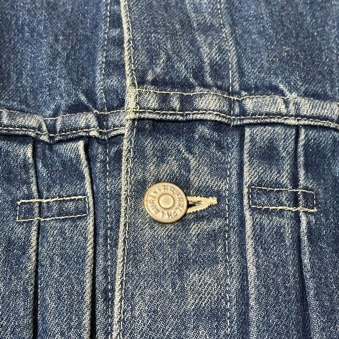 ユ*ケ様 90s 希少 RRL 三つ星 デニムジャケット L ラルフローレン
