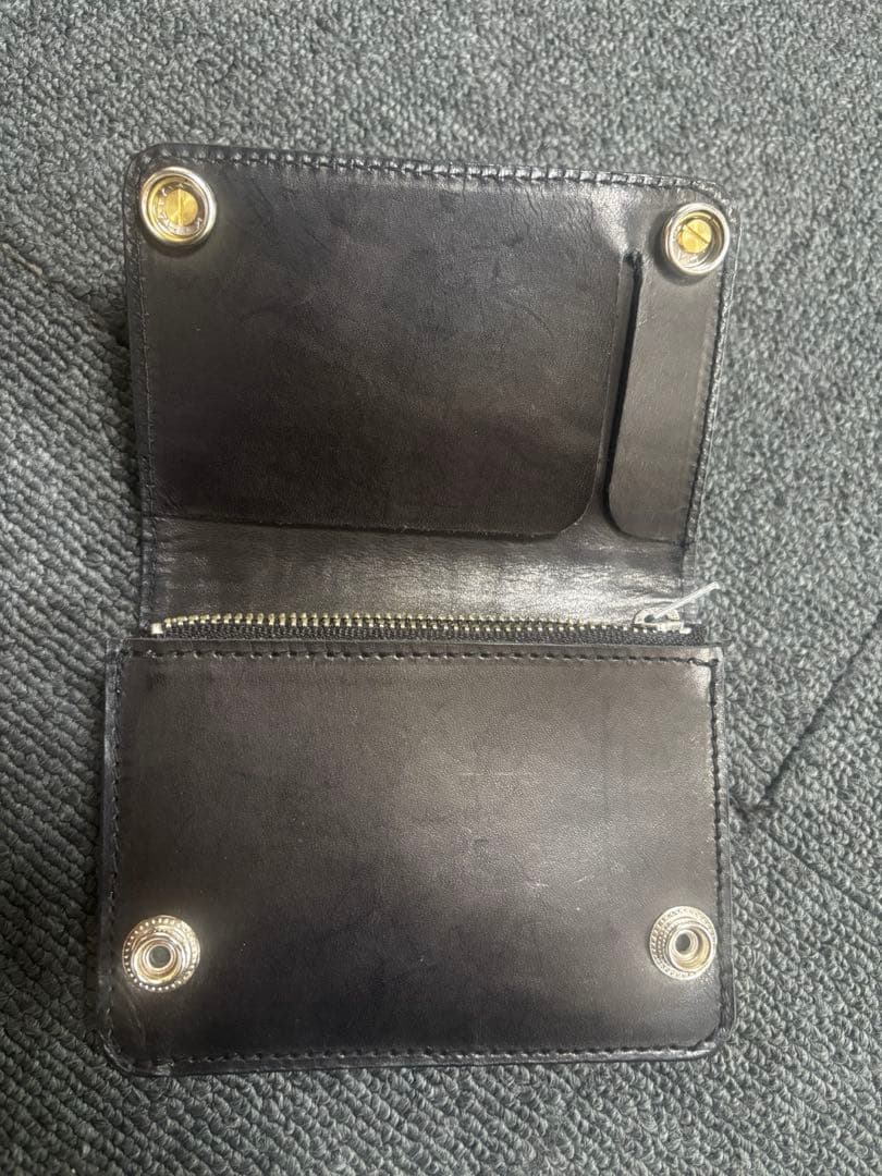 クロコダイル 型押し　トラッカーウォレット