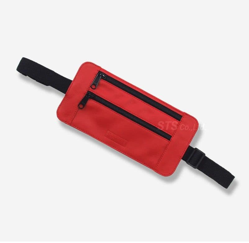 新品 19ss Supreme レザー ウエスト ショルダーポーチ Red