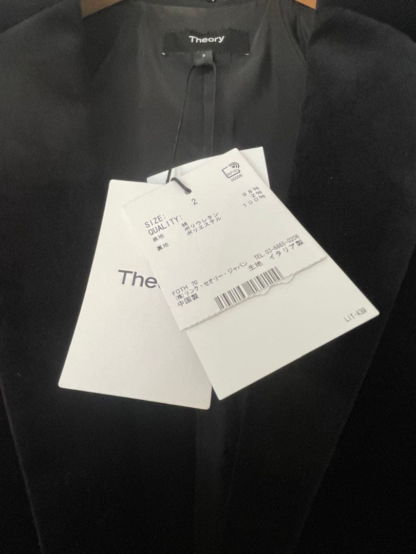 値下げTheory ブラック テーラードジャケット サイズ2