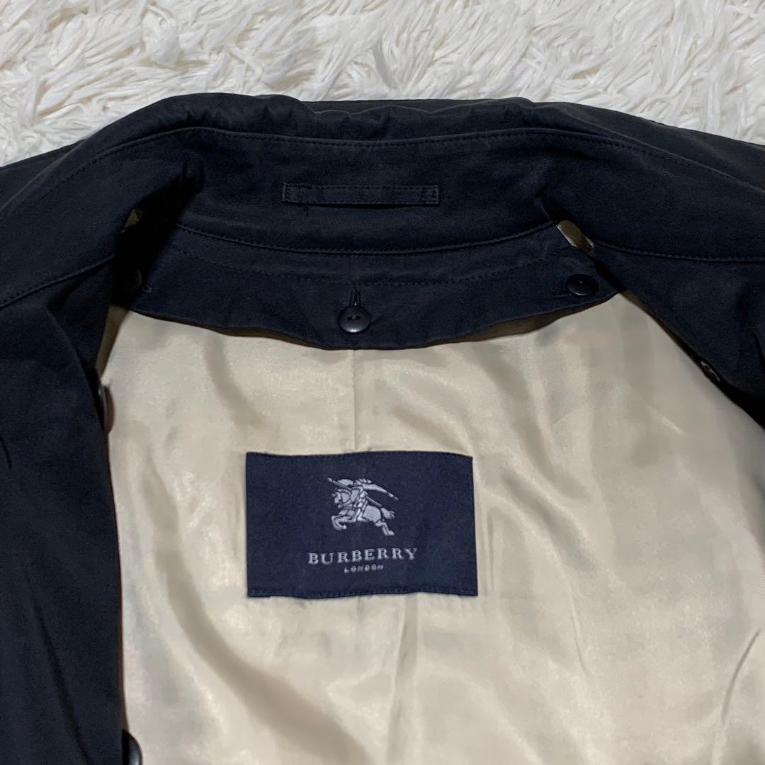 美品　バーバリーロンドン　トレンチ　ライナー　ベルト　ノバチェック　ブラック