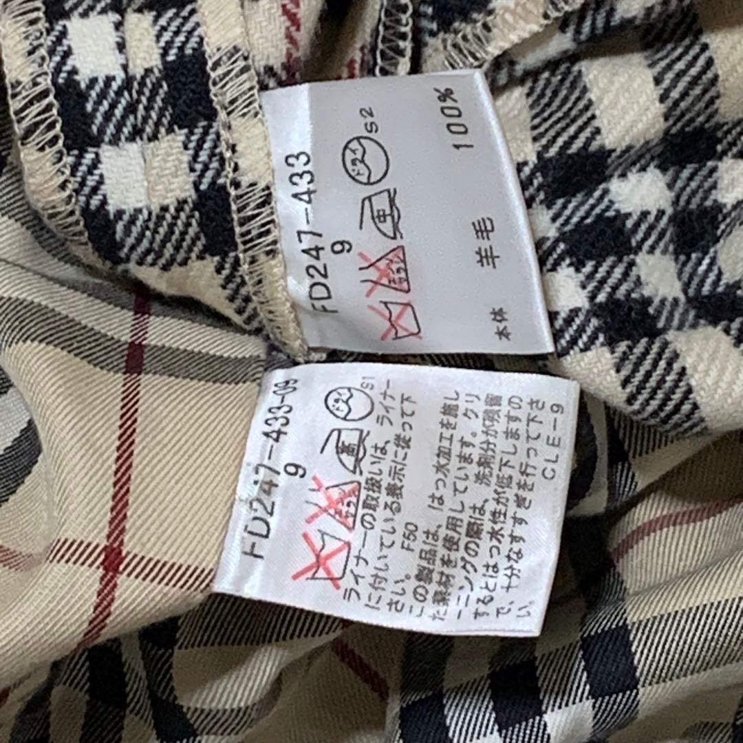 美品　バーバリーロンドン　トレンチ　ライナー　ベルト　ノバチェック　ブラック