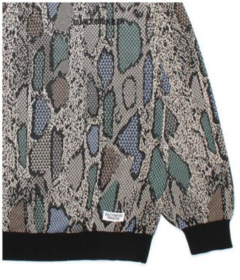 トップス WACKO MARIA PYTHON JACQUARD POLO SHIRT