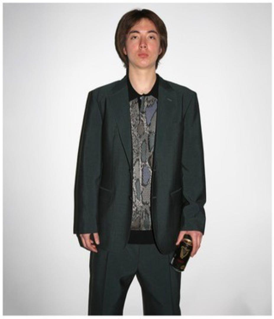 トップス WACKO MARIA PYTHON JACQUARD POLO SHIRT