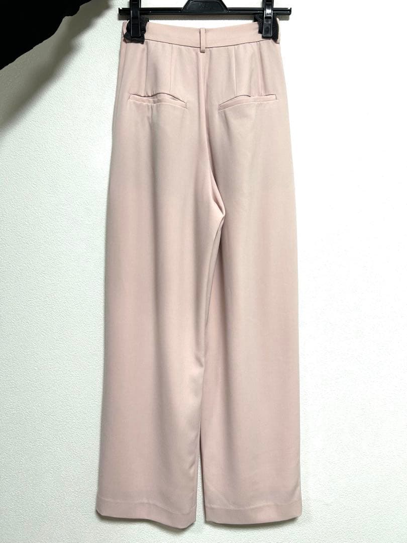 CLANE BASIC TUCK PANTS PINK 0サイズ