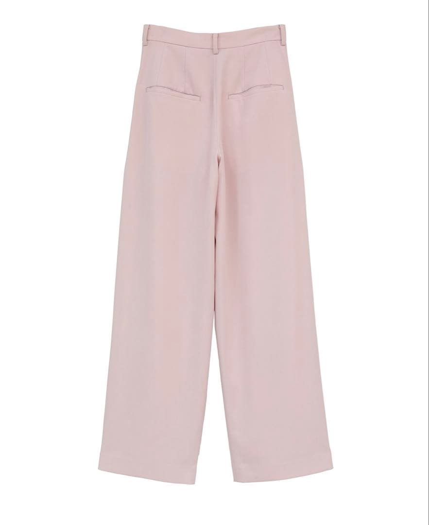 CLANE BASIC TUCK PANTS PINK 0サイズ