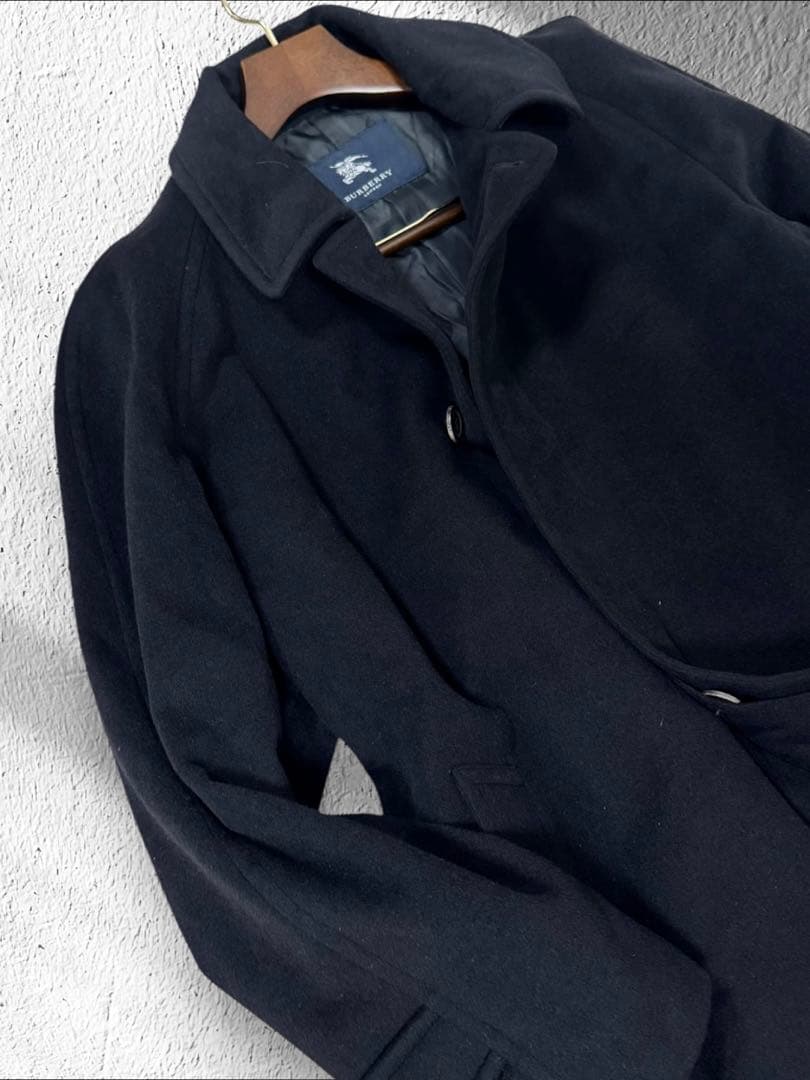 MK08 バーバリーロンドン カシミヤ　アンゴラ チェスターコート コート