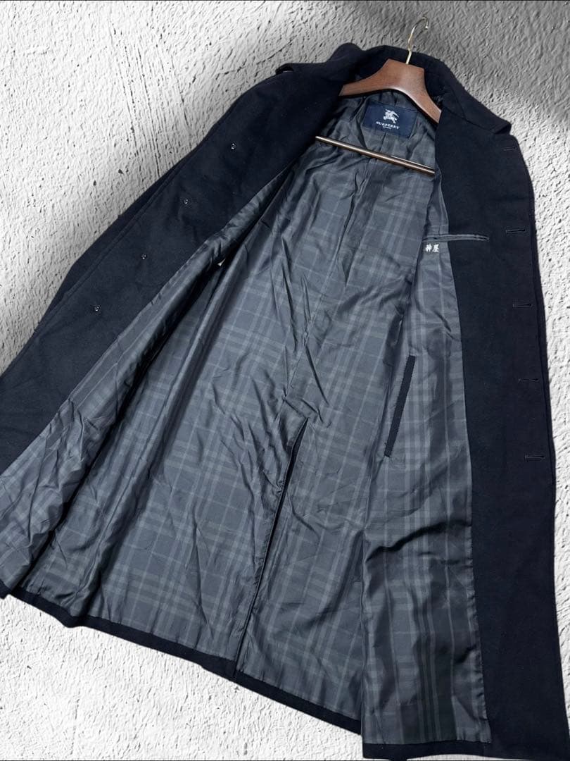 MK08 バーバリーロンドン カシミヤ　アンゴラ チェスターコート コート