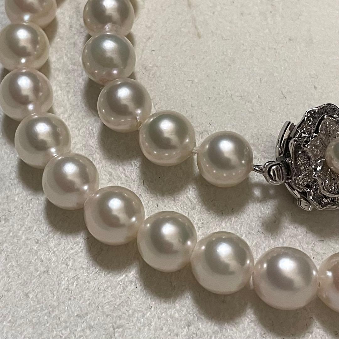 【超大珠✨】 あこや真珠 ネックレス 8.0-8.5 パール 本真珠 高級仕立て