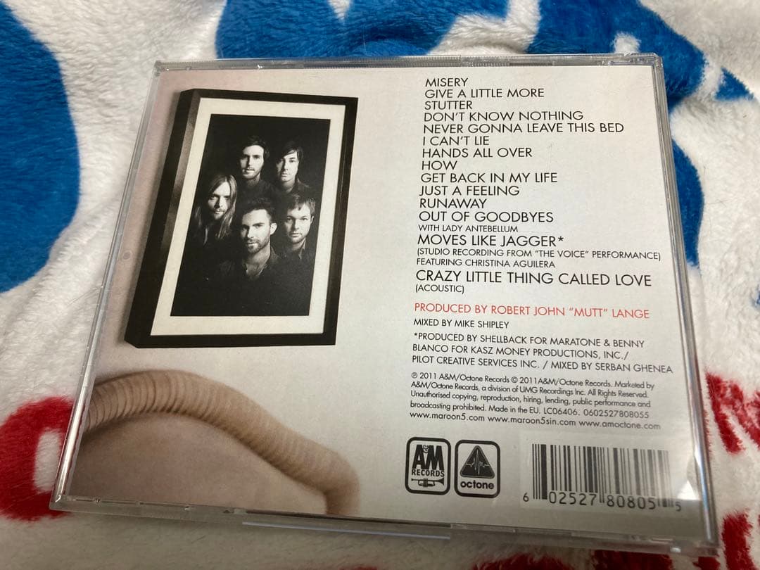 レア　マルーン5 直筆サインCD maroon 5 hands all over