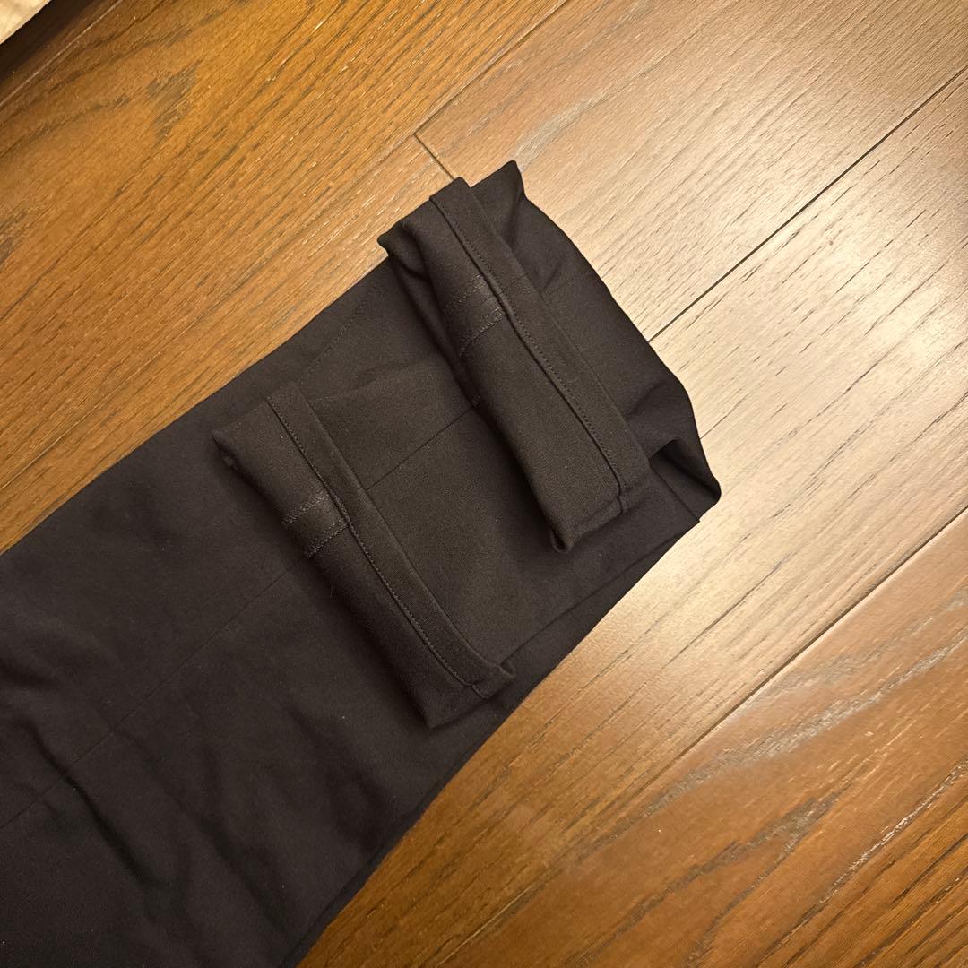 ジャブスアルキヴィオ マサッチョ 永久クリース ジャージー スラックス 黒 46